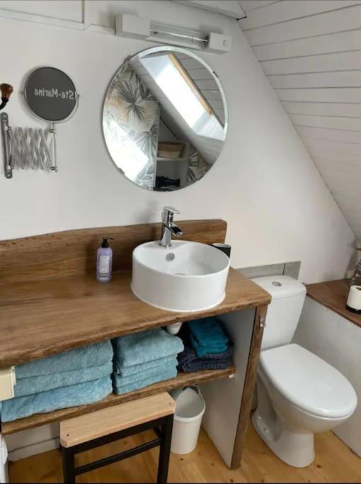 Maison De Pecheur Bord De Mer Bois Et Pierre 6-8 Pers Plobannalec エクステリア 写真
